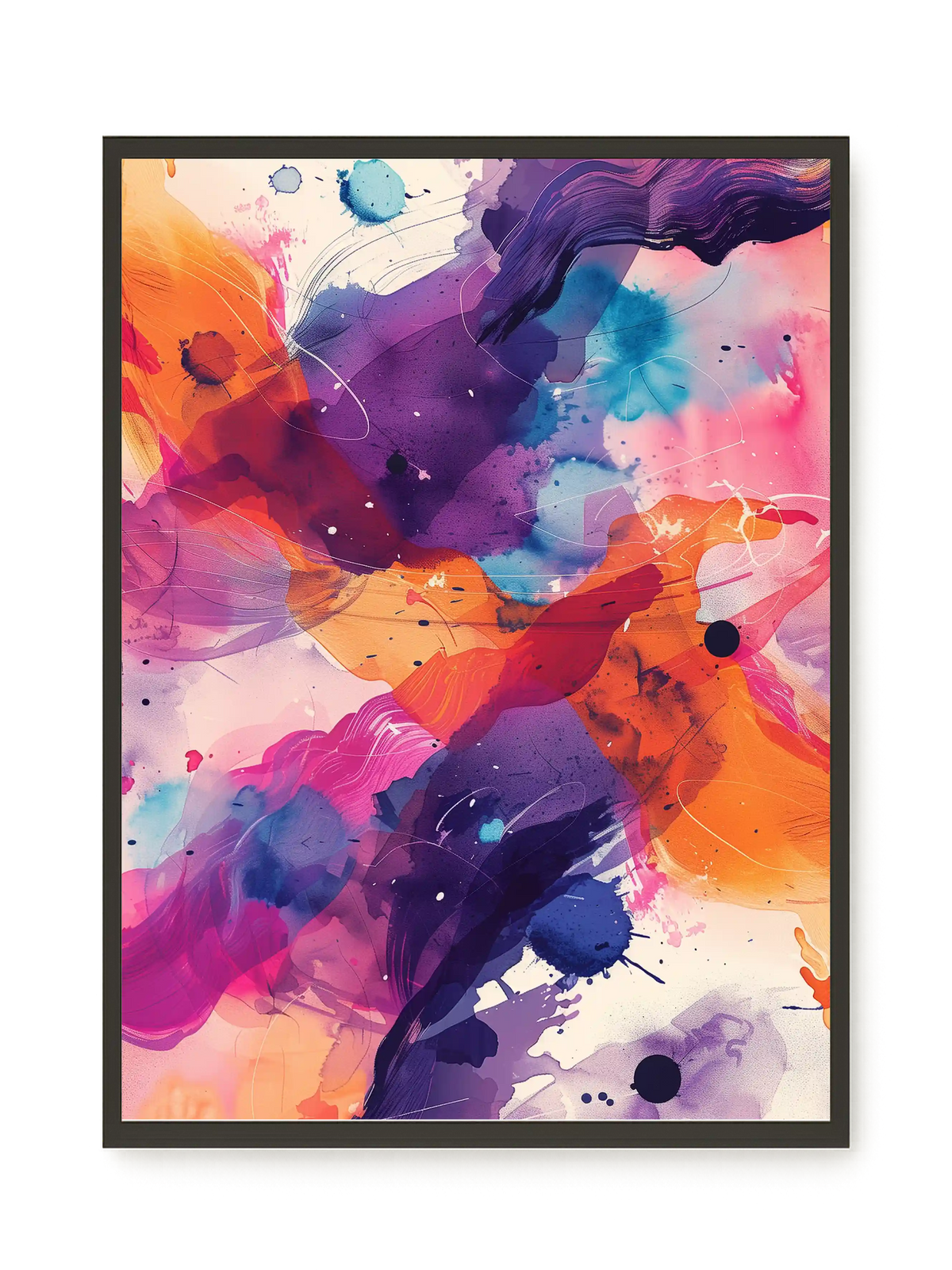Pink Strokes Canvas Print