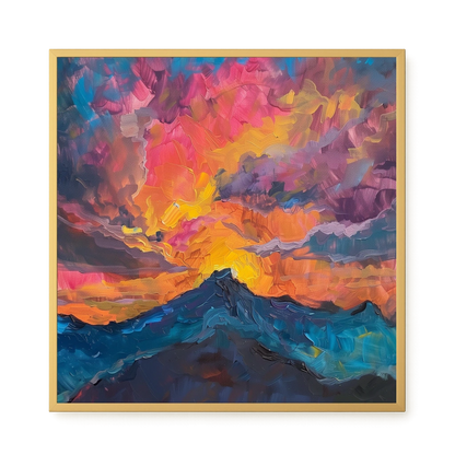 Burning Horizon Canvas Wall Art
