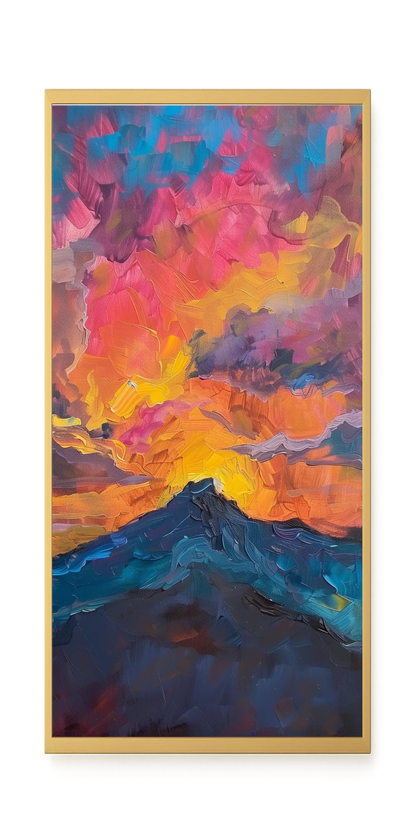Burning Horizon Canvas Wall Art