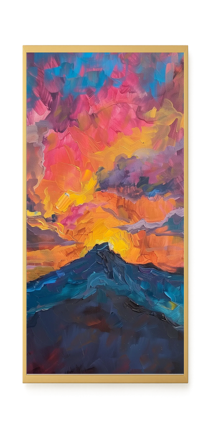 Burning Horizon Canvas Wall Art