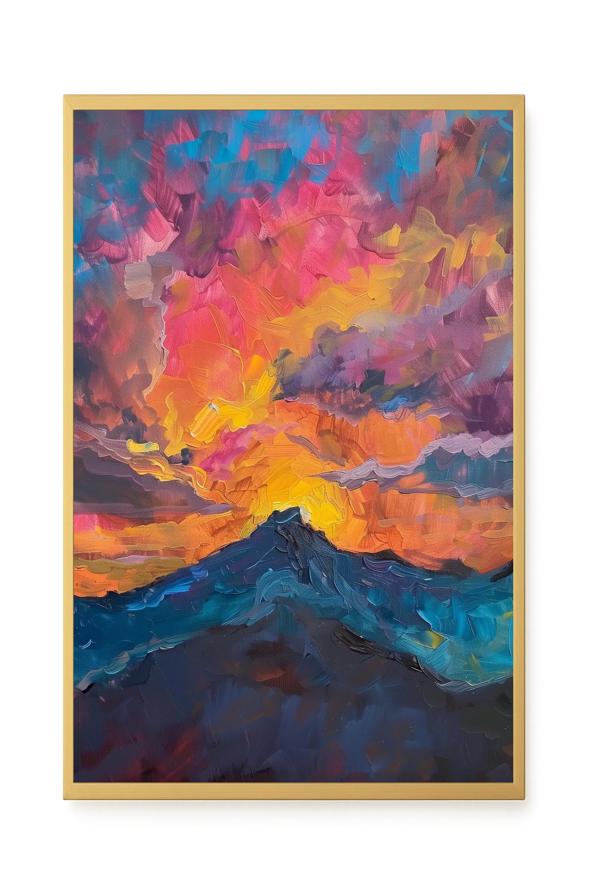 Burning Horizon Canvas Wall Art