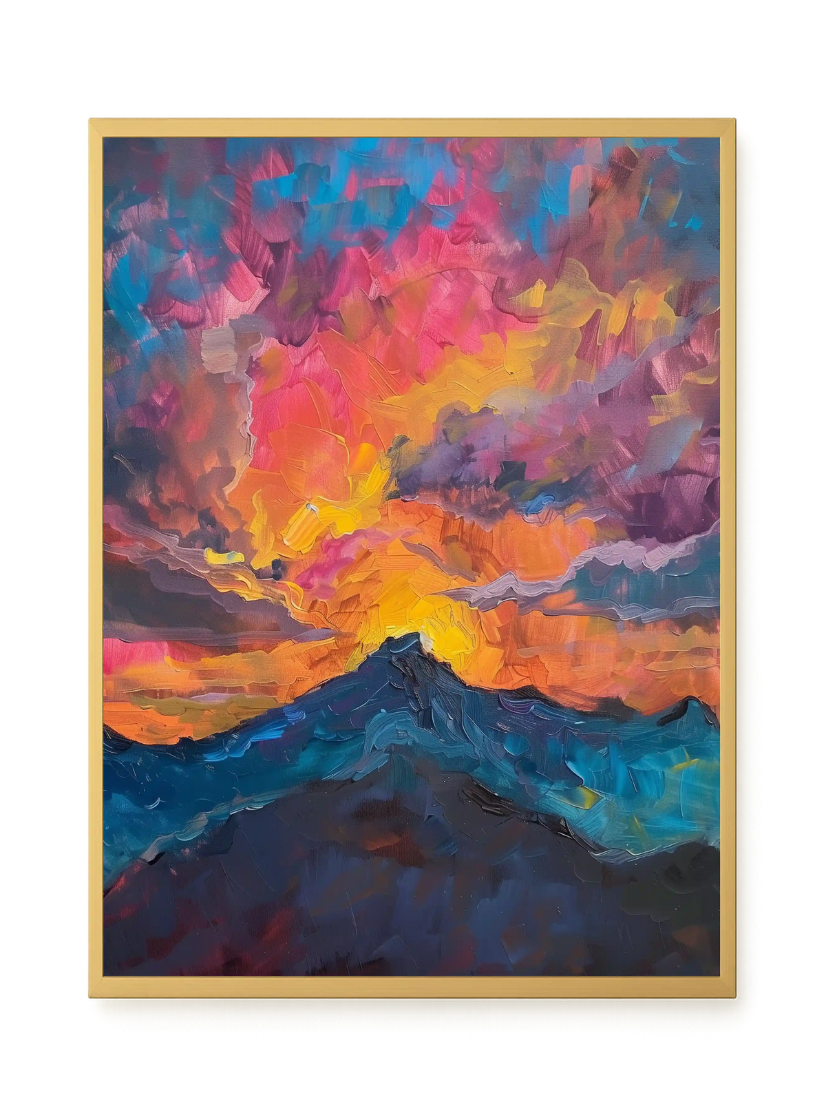 Burning Horizon Canvas Wall Art