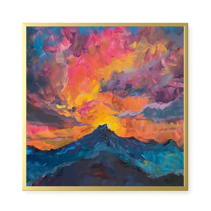 Burning Horizon Canvas Wall Art