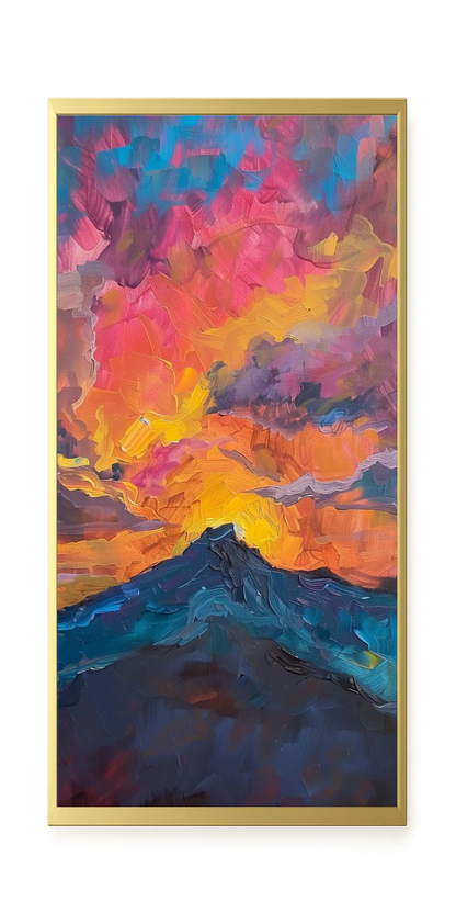 Burning Horizon Canvas Wall Art