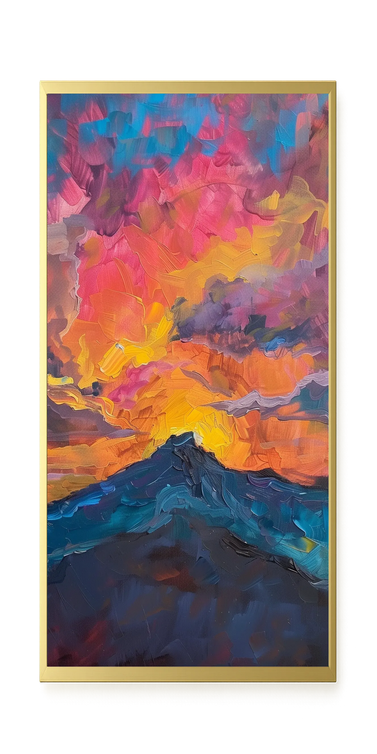 Burning Horizon Canvas Wall Art