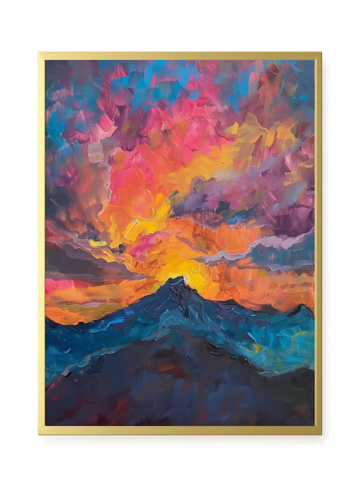 Burning Horizon Canvas Wall Art