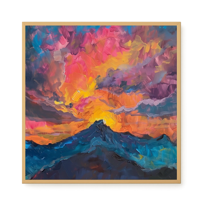 Burning Horizon Canvas Wall Art