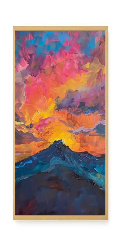 Burning Horizon Canvas Wall Art