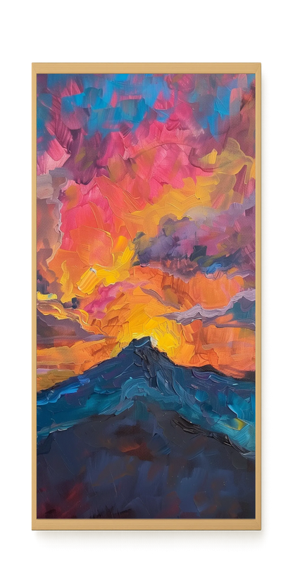 Burning Horizon Canvas Wall Art
