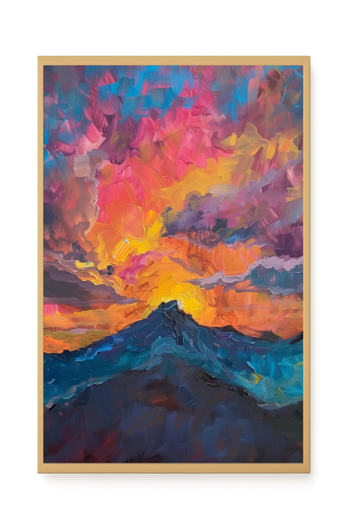 Burning Horizon Canvas Wall Art