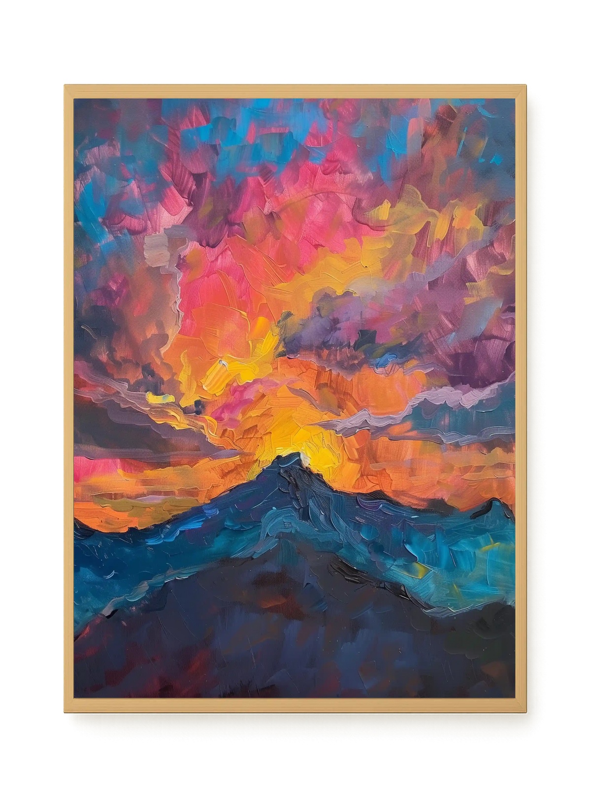 Burning Horizon Canvas Wall Art