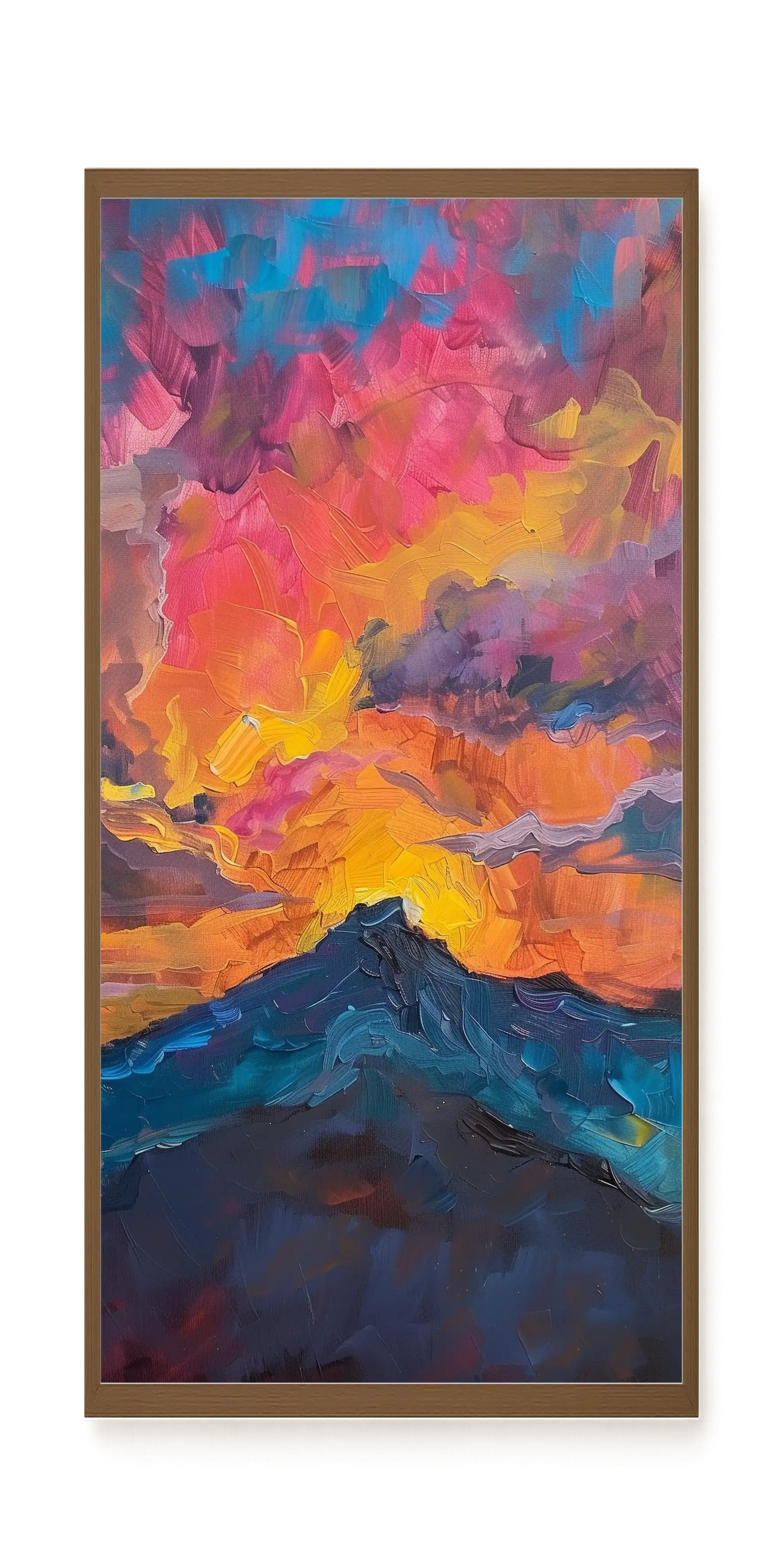 Burning Horizon Canvas Wall Art
