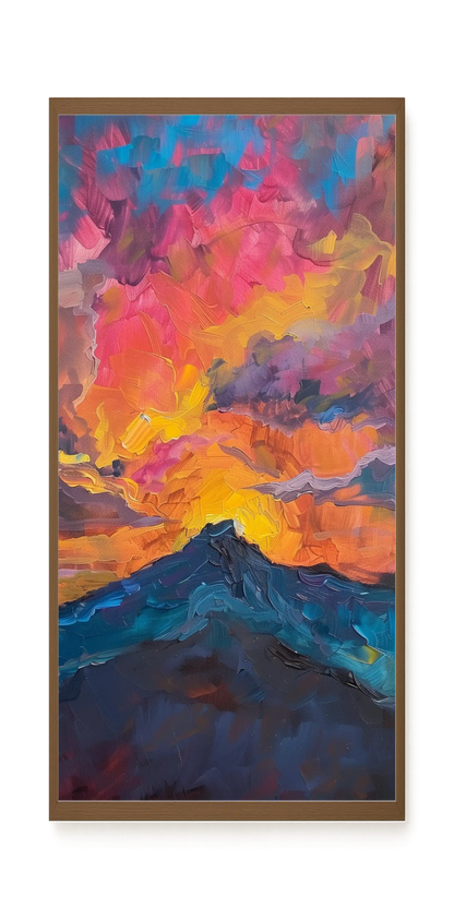 Burning Horizon Canvas Wall Art