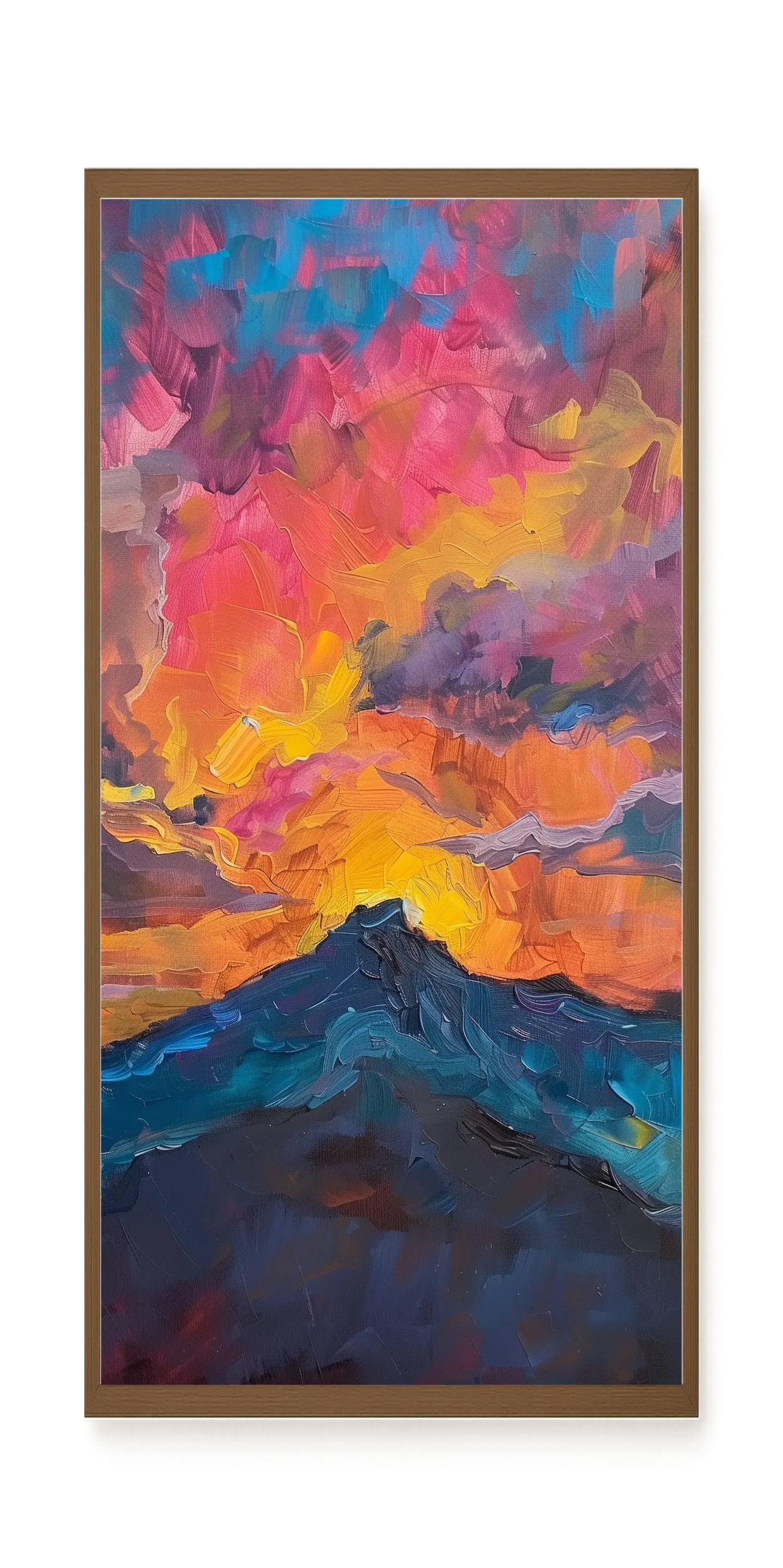 Burning Horizon Canvas Wall Art