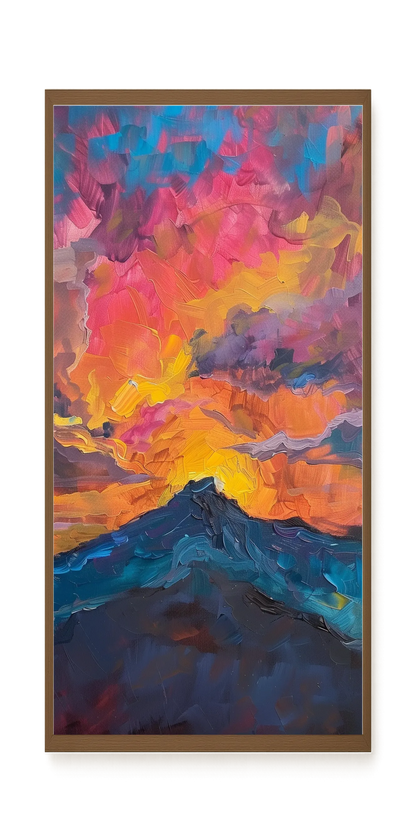 Burning Horizon Canvas Wall Art