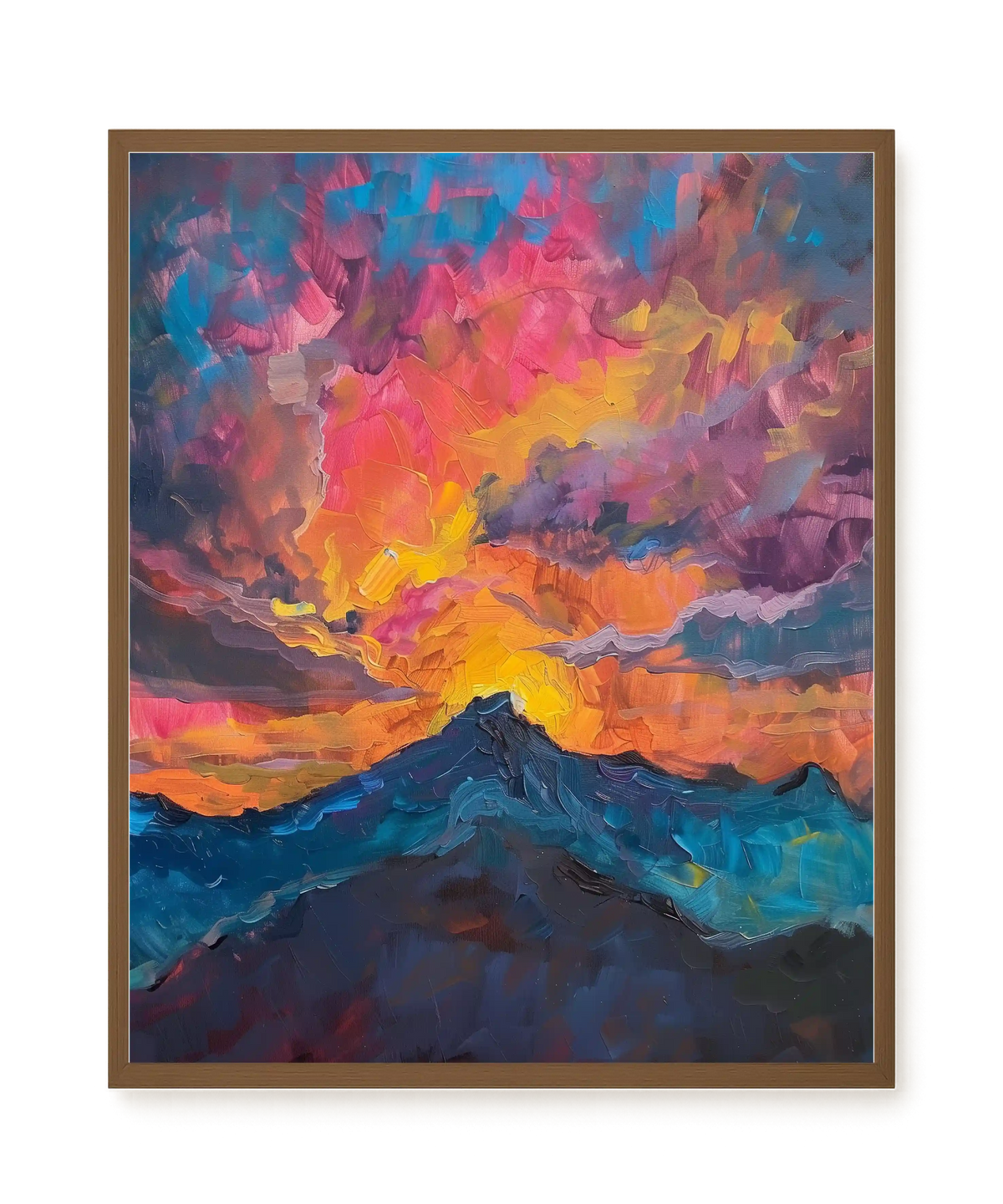 Burning Horizon Canvas Wall Art