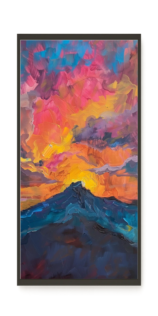Burning Horizon Canvas Wall Art
