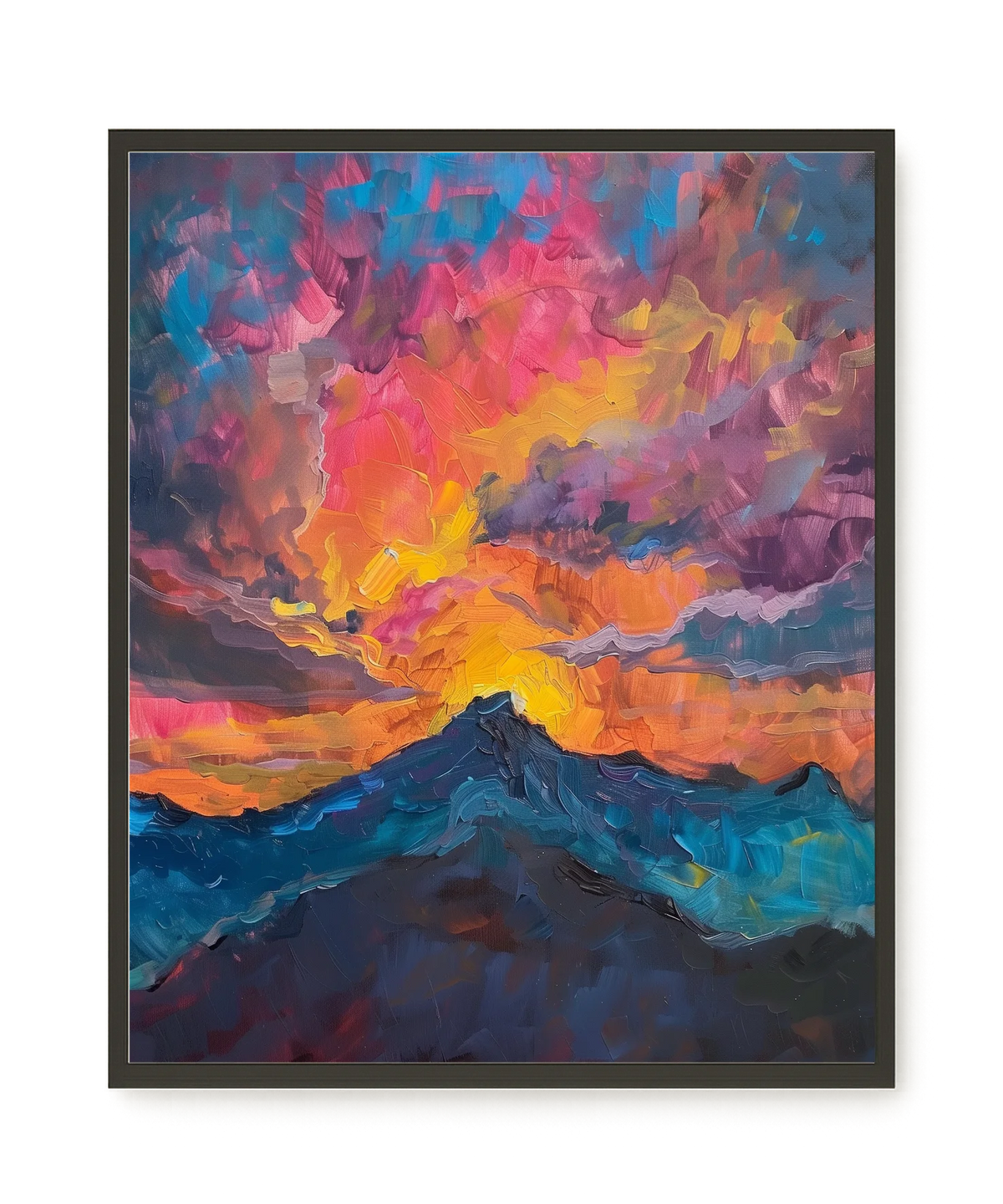 Burning Horizon Canvas Wall Art