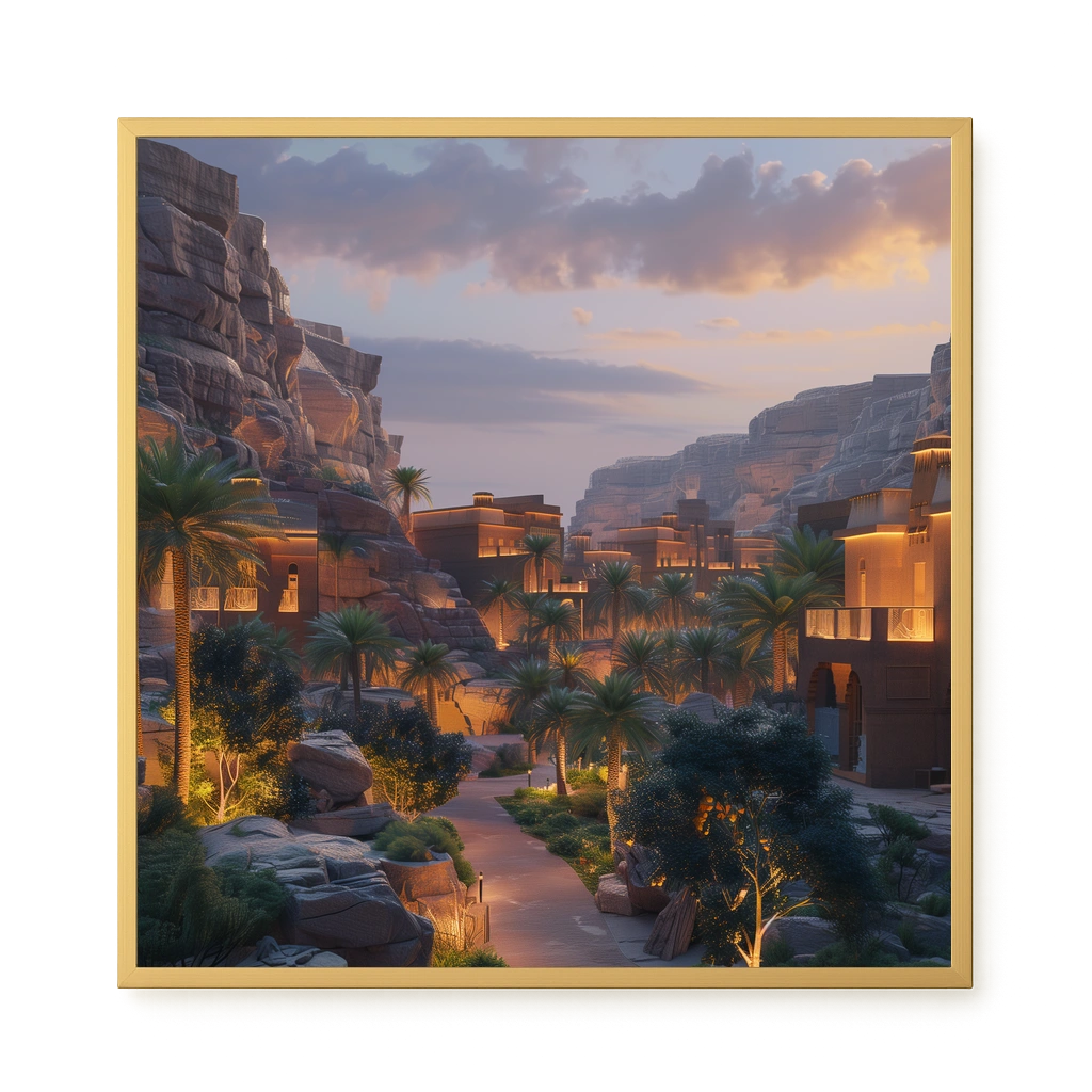 Lit Valley Canvas Print