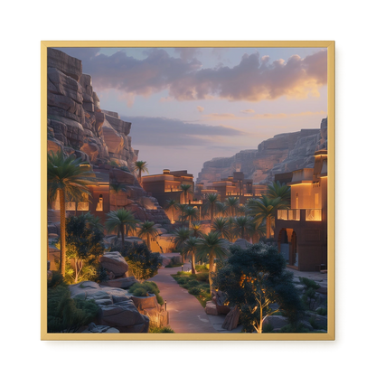 Lit Valley Canvas Print