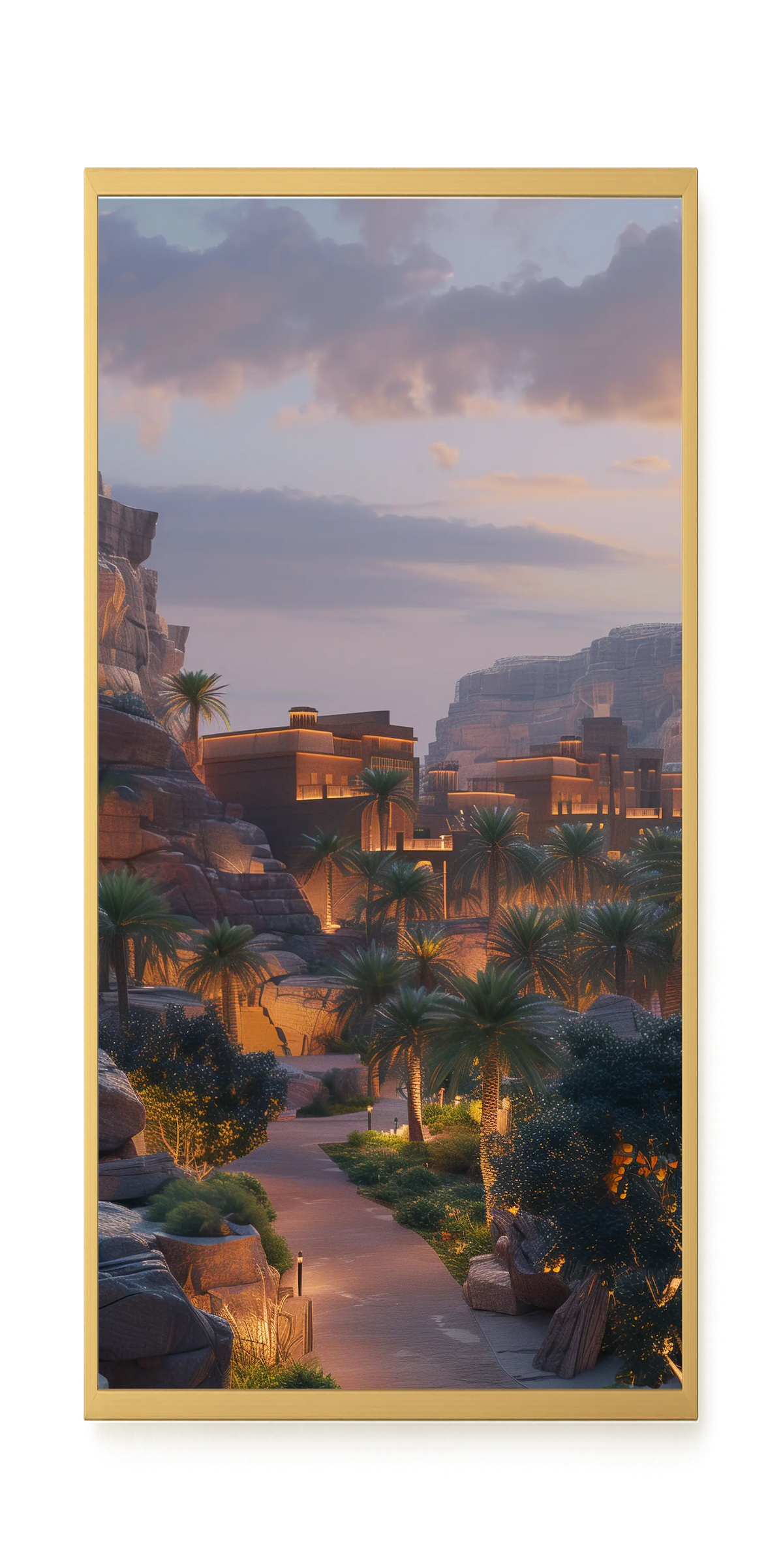 Lit Valley Canvas Print