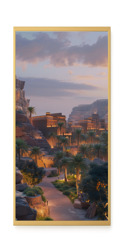 Lit Valley Canvas Print