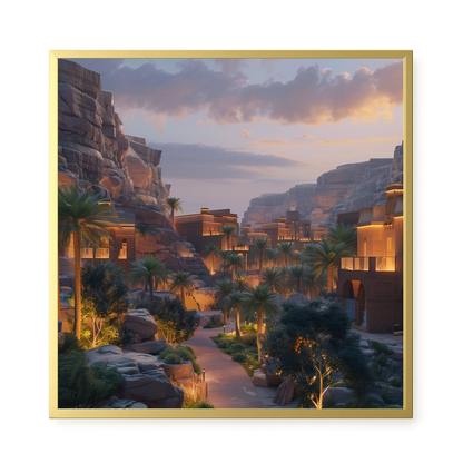 Lit Valley Canvas Print