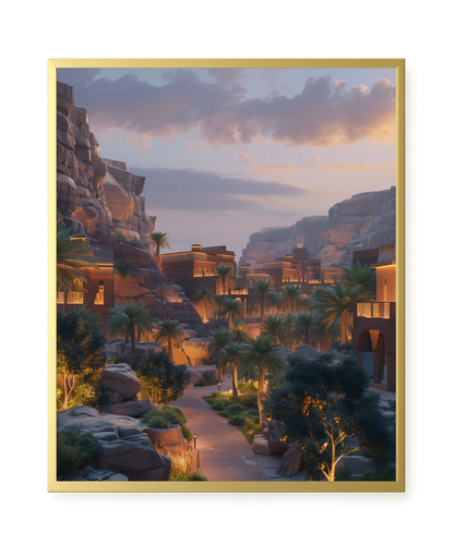Lit Valley Canvas Print