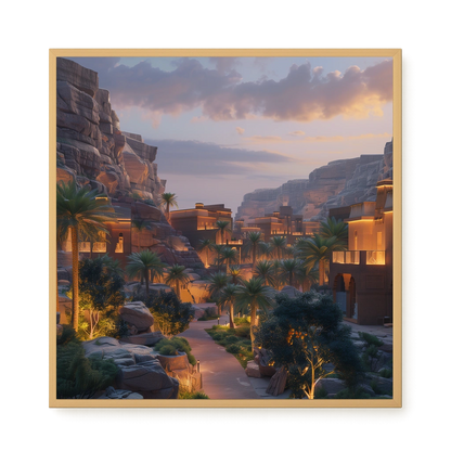 Lit Valley Canvas Print