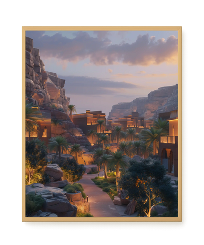 Lit Valley Canvas Print