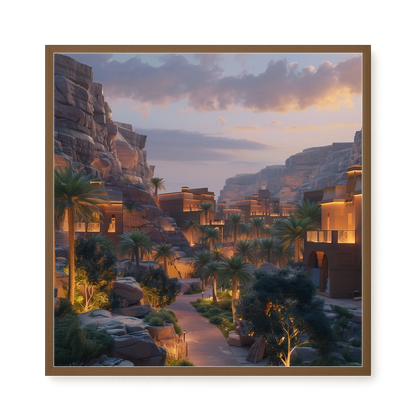 Lit Valley Canvas Print