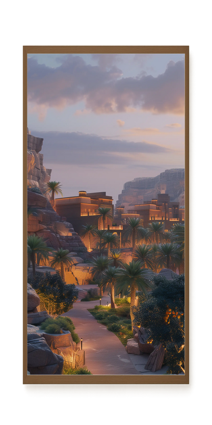 Lit Valley Canvas Print