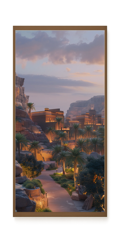 Lit Valley Canvas Print