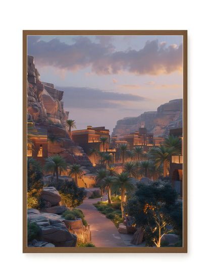 Lit Valley Canvas Print