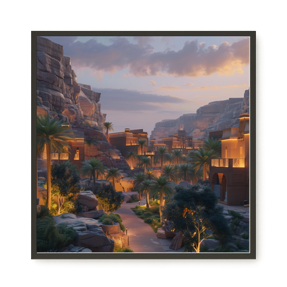 Lit Valley Canvas Print