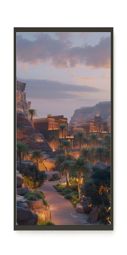 Lit Valley Canvas Print