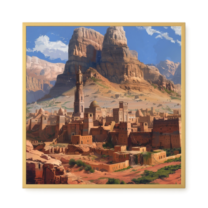 Mountain City Canvas Wall Art