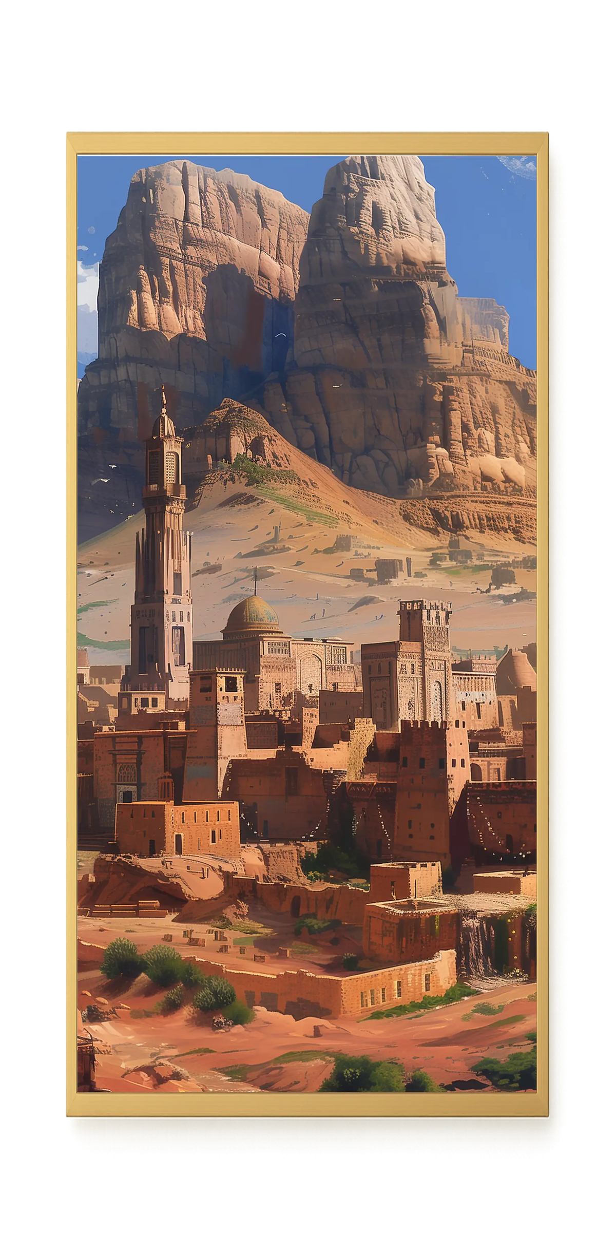 Mountain City Canvas Wall Art