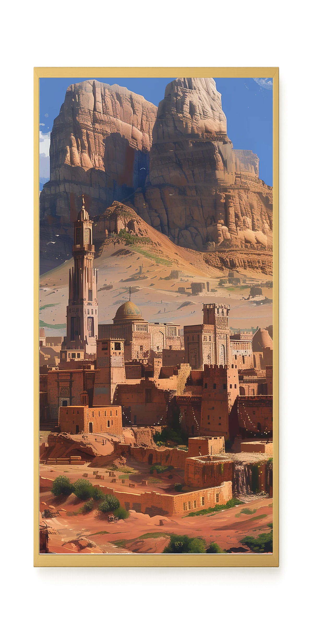 Mountain City Canvas Wall Art