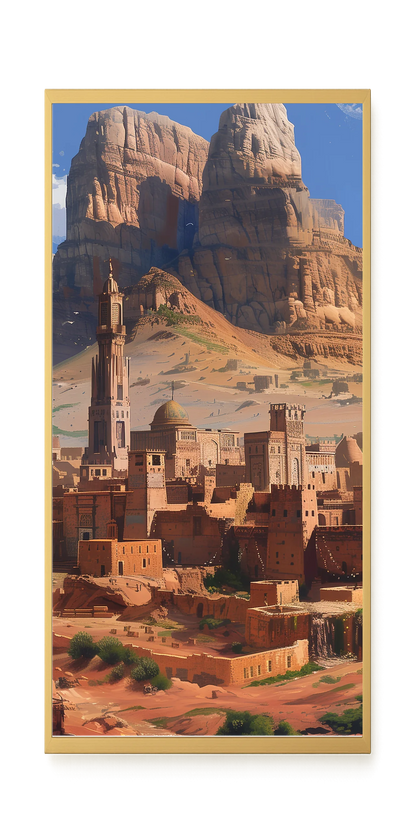 Mountain City Canvas Wall Art