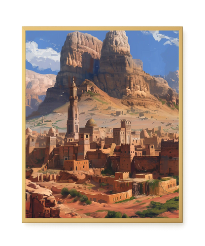 Mountain City Canvas Wall Art