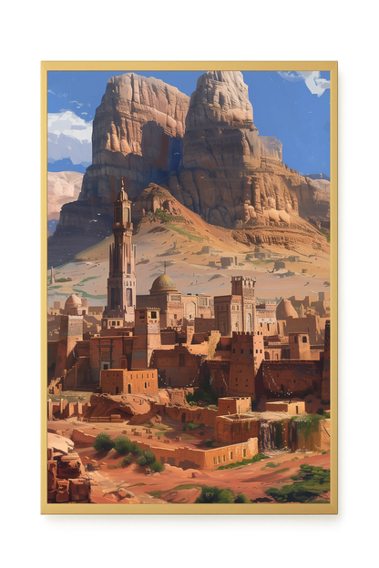 Mountain City Canvas Wall Art