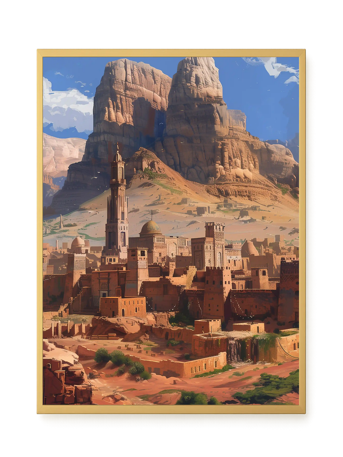 Mountain City Canvas Wall Art