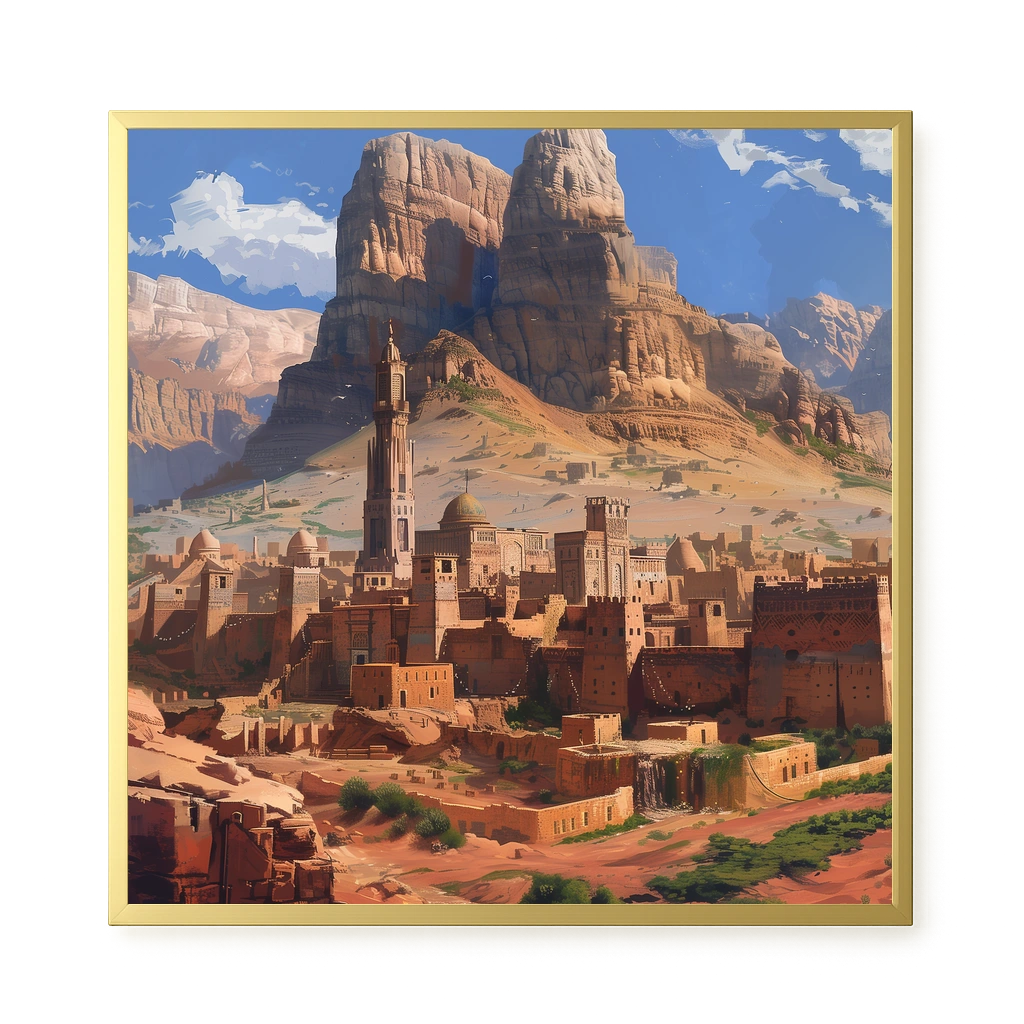 Mountain City Canvas Wall Art