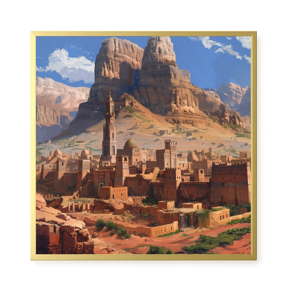 Mountain City Canvas Wall Art