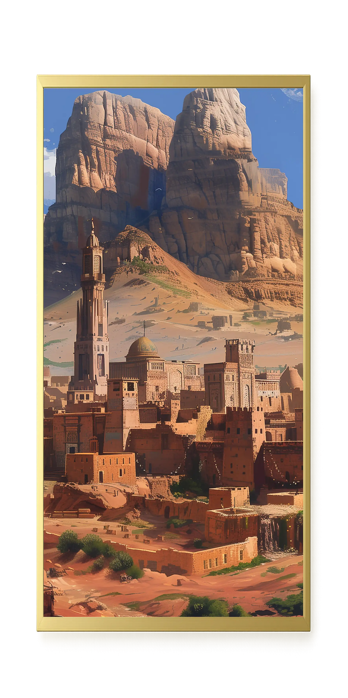 Mountain City Canvas Wall Art