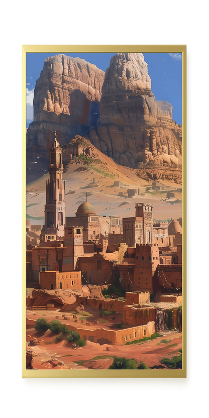 Mountain City Canvas Wall Art
