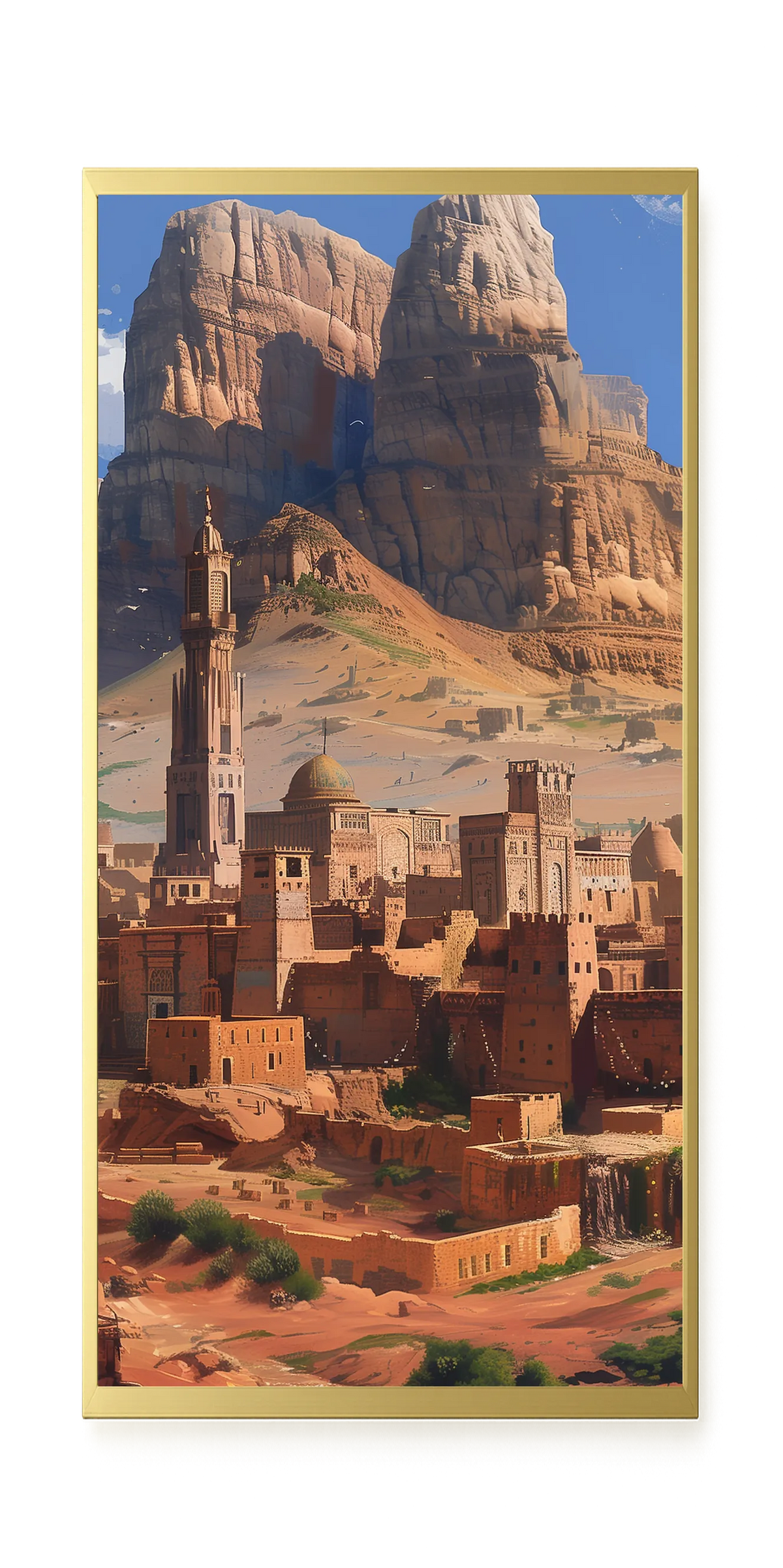 Mountain City Canvas Wall Art