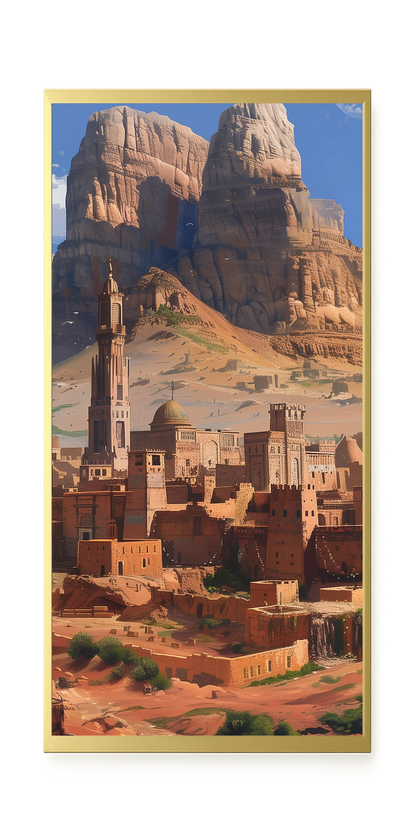 Mountain City Canvas Wall Art