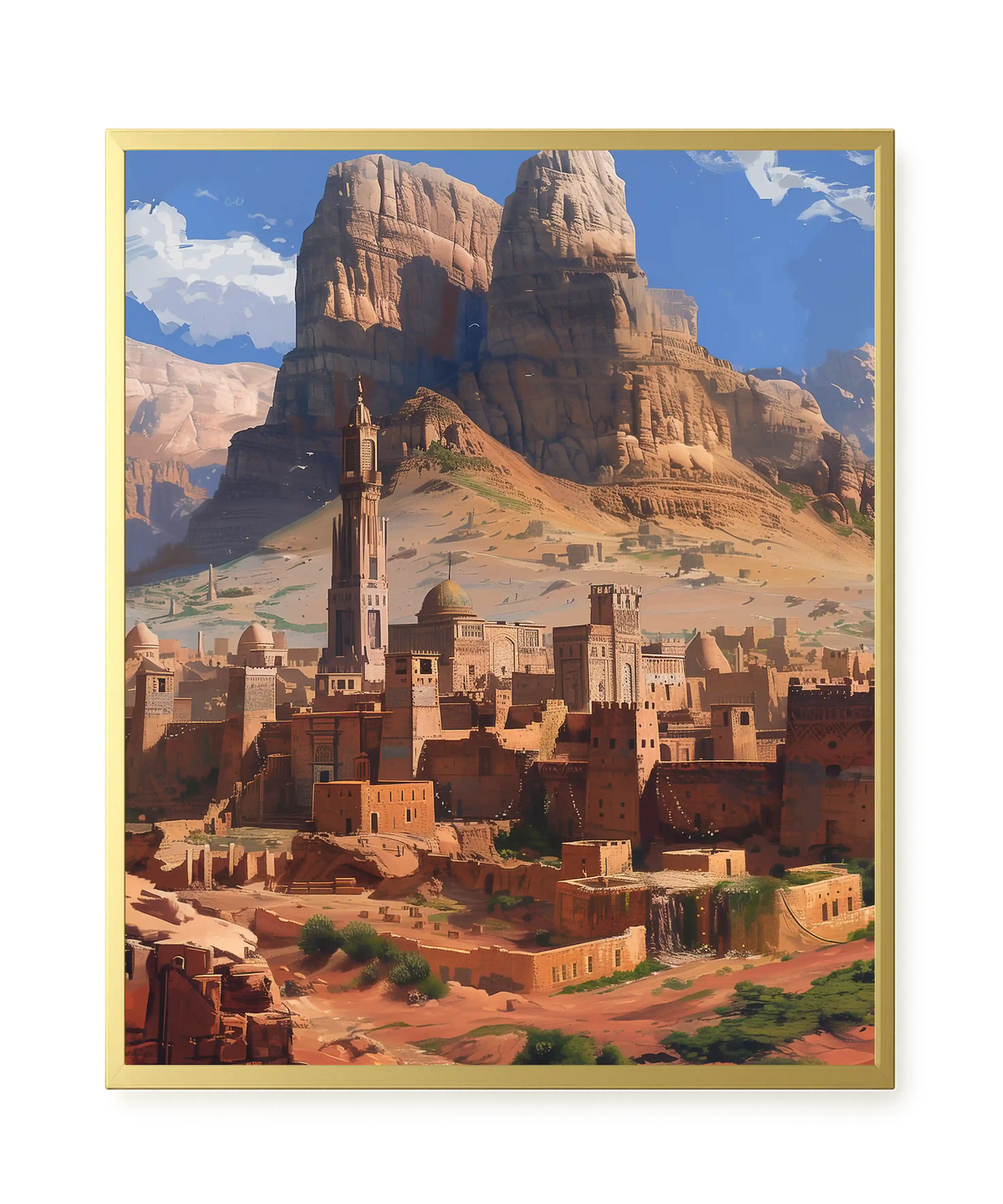 Mountain City Canvas Wall Art
